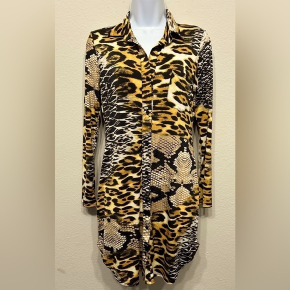 Timing Animal Print Sexy Dress Size M Fears - Picture 5 of 9